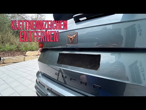 Remove Velcro license plate holder | Instructions