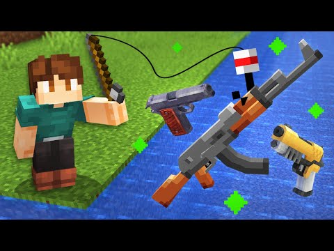Minecraft, but Fishing Drops Random Guns...