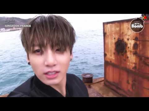 [VOSTFR] 150515 BANGTAN BOMB : BTS Jung Kook's self-cam with seagull in the sea (Jacket Shooting)