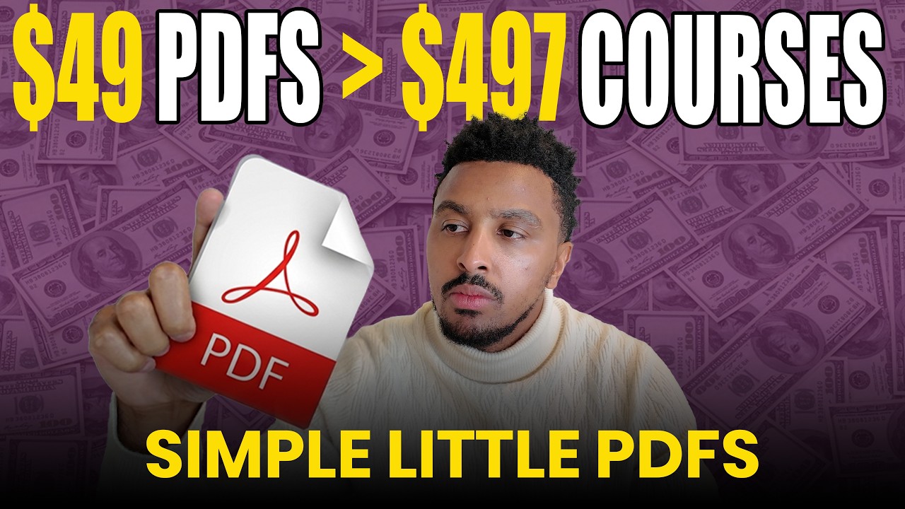 Forget Selling a $497 Course… My $49 PDF Makes More