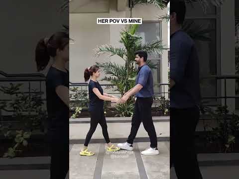 We experience hugs differently 🤣 #height #couple #funny #shorts