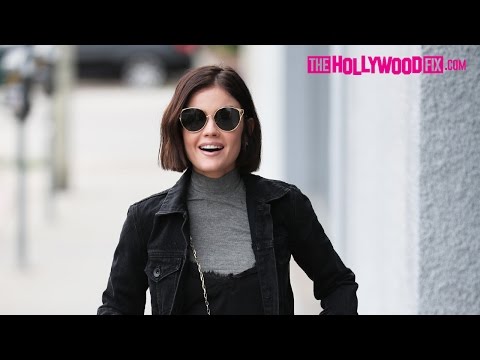 Lucy Hale Looks Stylish While Leaving Esnail Beauty Salon On Melrose Avenue 2.21.17