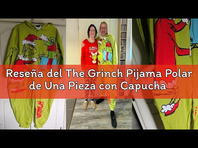 Vídeo relacionado con The Grinch Sudadera con Capucha para niños | Jersey Polar con Capucha para niños en Verde con Cara del Personaje Grinch y Pelo de Piel | Ropa de Estar por casa con Forro Sherpa