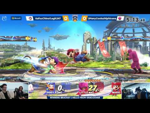 KafuuChino & Legit247 (Blue) vs 2ManyCooks & Alphicans (Red) | Smash 4 Pools | BoBC2