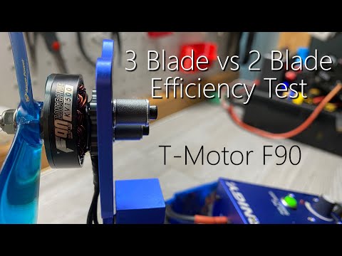 T-Motor F90 • Gemfan 2 Blade vs Azure 3 Blade • Which is More Efficient?