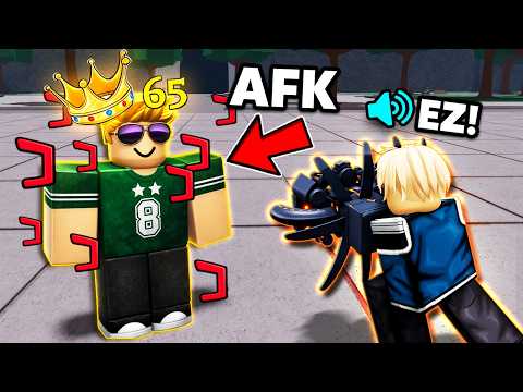 I Pretended to be a FAKE AFK NOOB with a KILLSTREAK in The Strongest Battlegrounds..