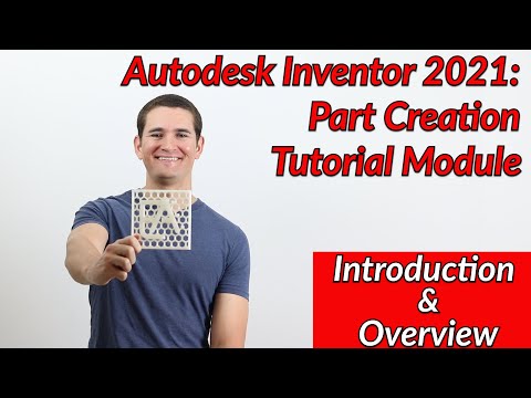 Introduction and Overview - Autodesk Inventor Part Tutorial | Autodesk Inventor 2021 IN DEPTH