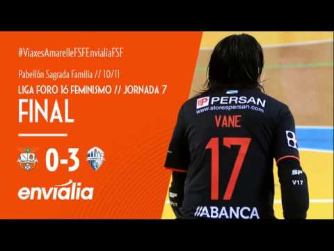 VÍDEO RESUMEN // J.7 - LIGA 16 FORO FEMINISMO // VIAXES AMARELLE FSF - OURENSE ENVIALIA FSF (0-3)