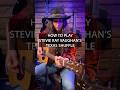 Secret To Stevie Ray Vaughan S Rhythm Guitar Style ️ Guitarlesson Learnguitar Shorts