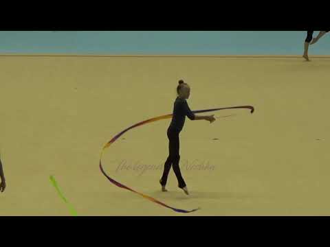 Khrystyna POHRANYCHNA (UKR) ribbon - 2019 Trofeu de Barcelona trainings
