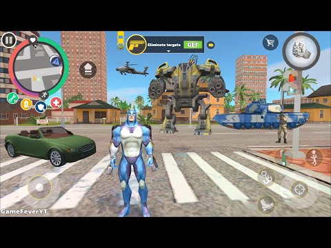 Rope Hero: Vice Town (BD 100 Assault Machine Blast Robot) Rope Hero New Zone - Android Gameplay HD