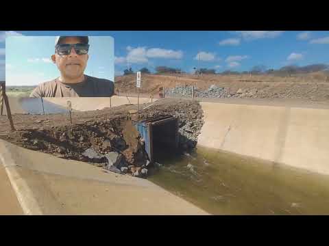 Transposição do Rio São Francisco na zona rural de Santa Helena na Paraíba