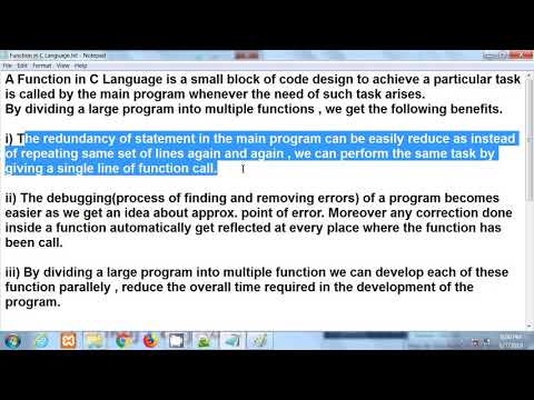 C Programming The First C Language Program Part 1