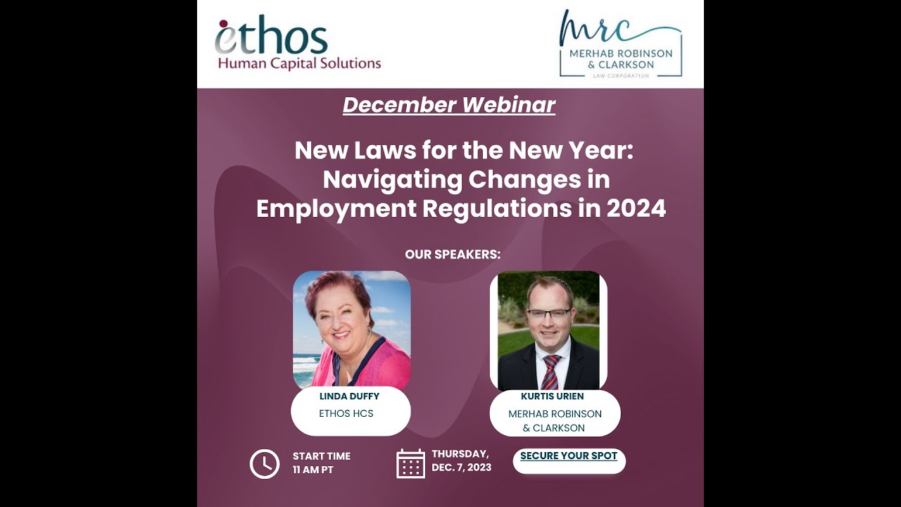New Laws for the New Year 2024. Navigating Changes in Employment Regulations.