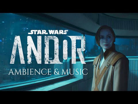 Leaving CORUSCANT Forever | ANDOR inspired Ambience & Music [ STAR WARS ] Rain Sounds