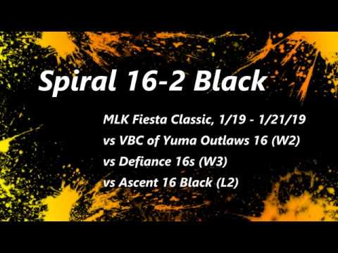 Spiral VB 16 2 Black,MLK Fiesta Day 1