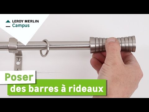 comment poser tringle double rideaux