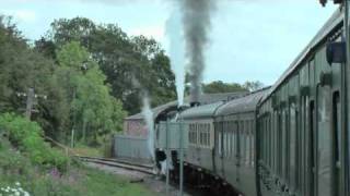 preview picture of video 'Wensleydale Railway Steam 80105 at Bedale'