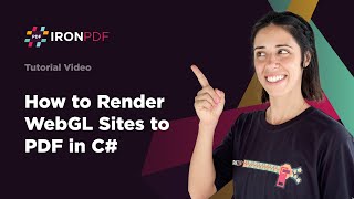 How to Render WebGL Sites to PDF in C# | IronPDF
