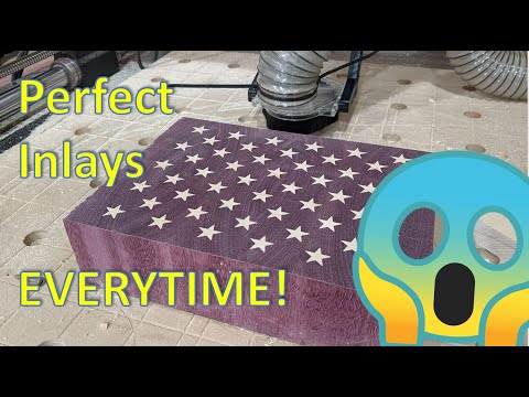 How to create perfect inlays with a CNC every time // Woodworking // Tutorial //