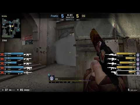 CS:GO POV Demo OG NBK (23/18) vs Fnatic (de_dust2)