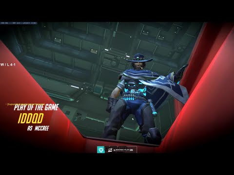 Overwatch Human Aimbot IDDQD Goes Insane As Mccree -POTG-