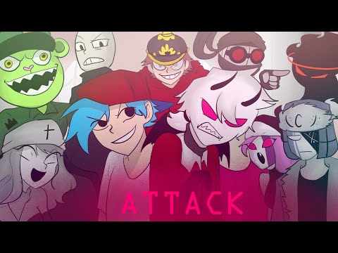 Attack but Every Turn a Different Character Sings (FNF animation)