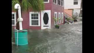 preview picture of video 'Tropical Storm Debby Storm Surge - Bradenton Beach, FL - Bay Side'
