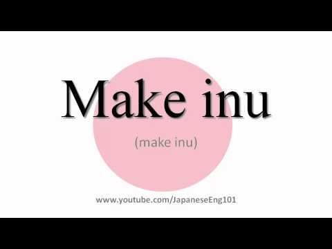 How to Pronounce Make inu