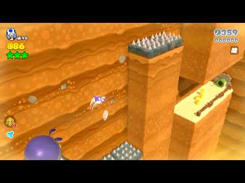 Mario 3D world speedrun 4-1 (55s)