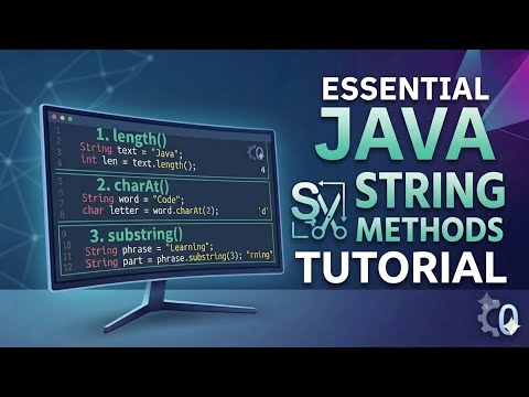 Essential Java String Methods Tutorial Length Charat Substring Ep 8