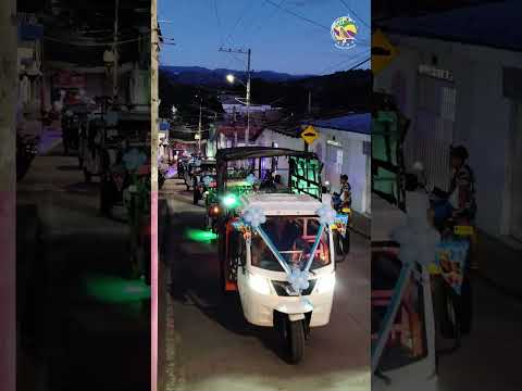 Desfile de la virgen del Carmen por parte de los Mototaxis de Tarqui Huila