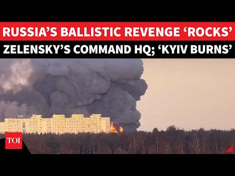 Zelensky 'Hides In Bunker' | On Cam:Biblical Fireball In Kyiv After Russia's Oreshnik Missile Strike