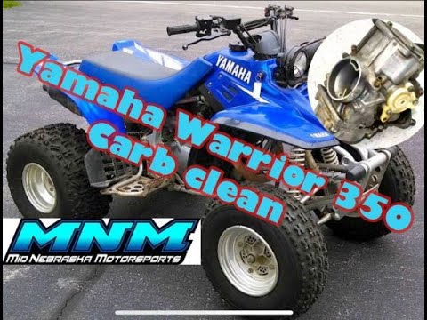 HOW TO - Yamaha Warrior 350 Carburetor Clean Carb Rebuild Kit Gas Fuel Cleaner GUMOUT Repair Kit