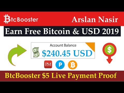 Btc Booster Earn Free Bitcoin Usd 2019 Earn Daily 20 Live - 