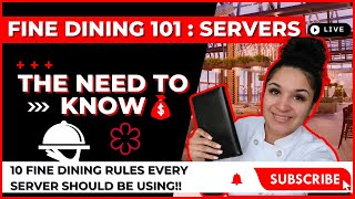 The First 10 Rules of Fine Dining - Server Edition