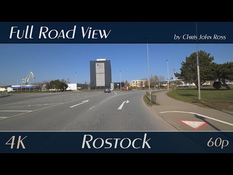 Rostock, Germany: Peez - Am Seehafen, Ost-West-Straße - 4K (UHD/2160p/60p) Video