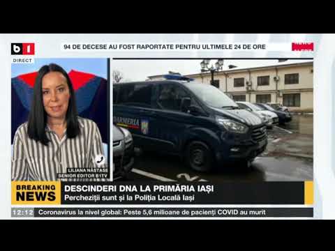 ȘTIRI B1 ORA 12.00 CU ANDREEA MORARU - RECORD ABSOLUT DE CAZURI ÎN PANDEMIE ÎN ULTIMELE 24 DE ORE