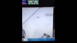 Dryden ice dogs fight, Nathan Johnson