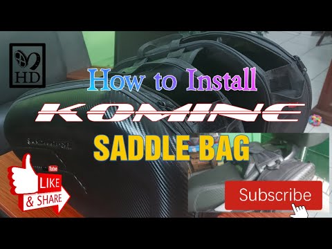Komine Saddle Bag / How to Install