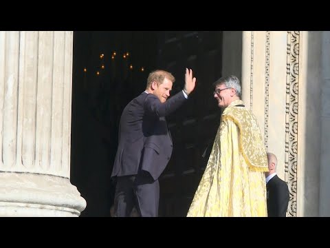 Prince Harry arrives at Invictus Games' 10th anniversary ceremony | AFP