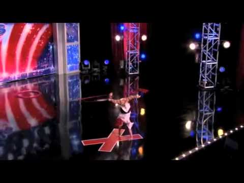 Polina Volchek on America's Got Talent, Season 5 - hula-hoops act