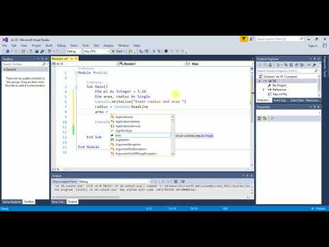 Visual Basic .net Tutorial 19 : Constant Demonstration | How to calculate Area