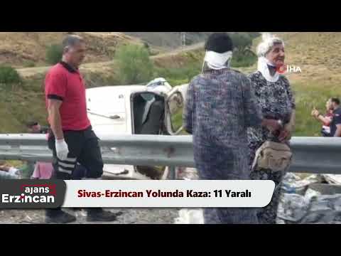 Sivas-Erzincan Yolunda Kaza: 11 Yaralı
