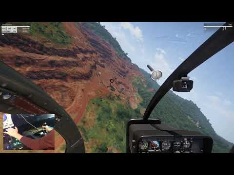 Arma 3- First time flying the Pawnee with the Warthog HOTAS