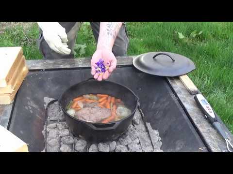 Beef roast, in a cast iron dutch oven
