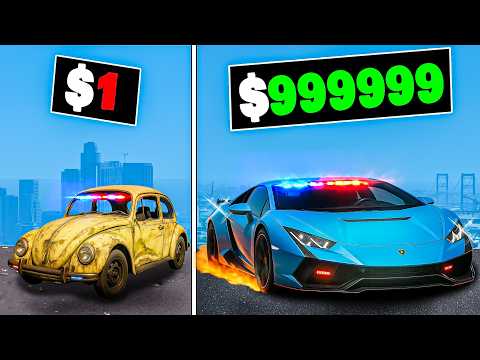 $1 to $1,000,000 Undercover Police Car in GTA 5