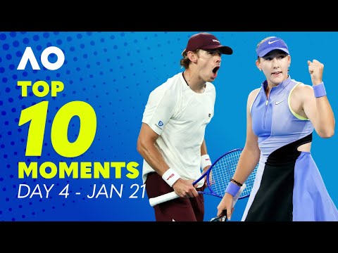 Top 10 Moments of Day 4 - Australian Open Highlights | Wide World of Sports