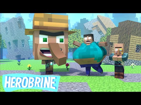 CURSED Villagers | Funny Herobrine Life | Minecraft Animation