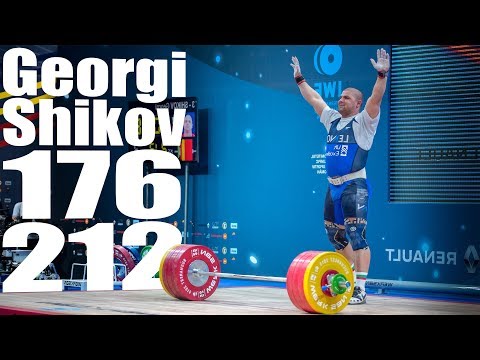 Georgi Shikov (103kg) 176kg Snatch 212kg Clean and Jerk - 2018 European Champiobnship